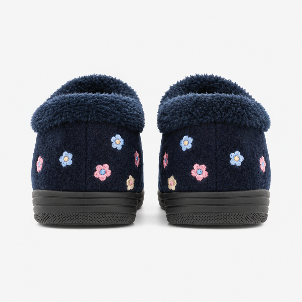 Dr Keller LAYLA Womens Full Slippers Navy