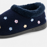 Dr Keller LAYLA Womens Full Slippers Navy