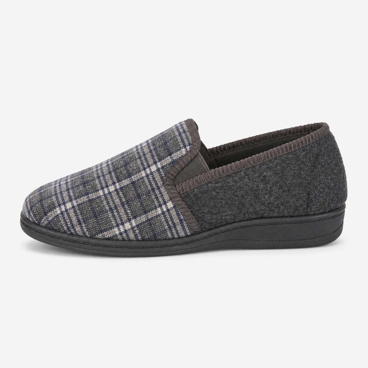 Jo & Joe EAMON Mens Full Slippers Grey