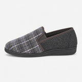 Jo & Joe EAMON Mens Full Slippers Grey