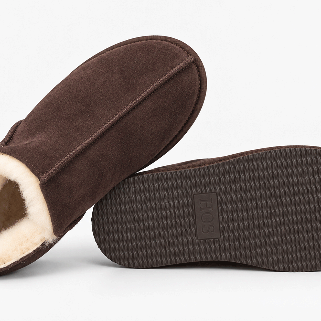 HOS Sheepskin TIA Womens Slipper Boots Espresso