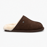 HOS Sheepskin EDWIN Mens Mules Espresso
