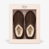 HOS Sheepskin TIA Womens Slipper Boots Espresso
