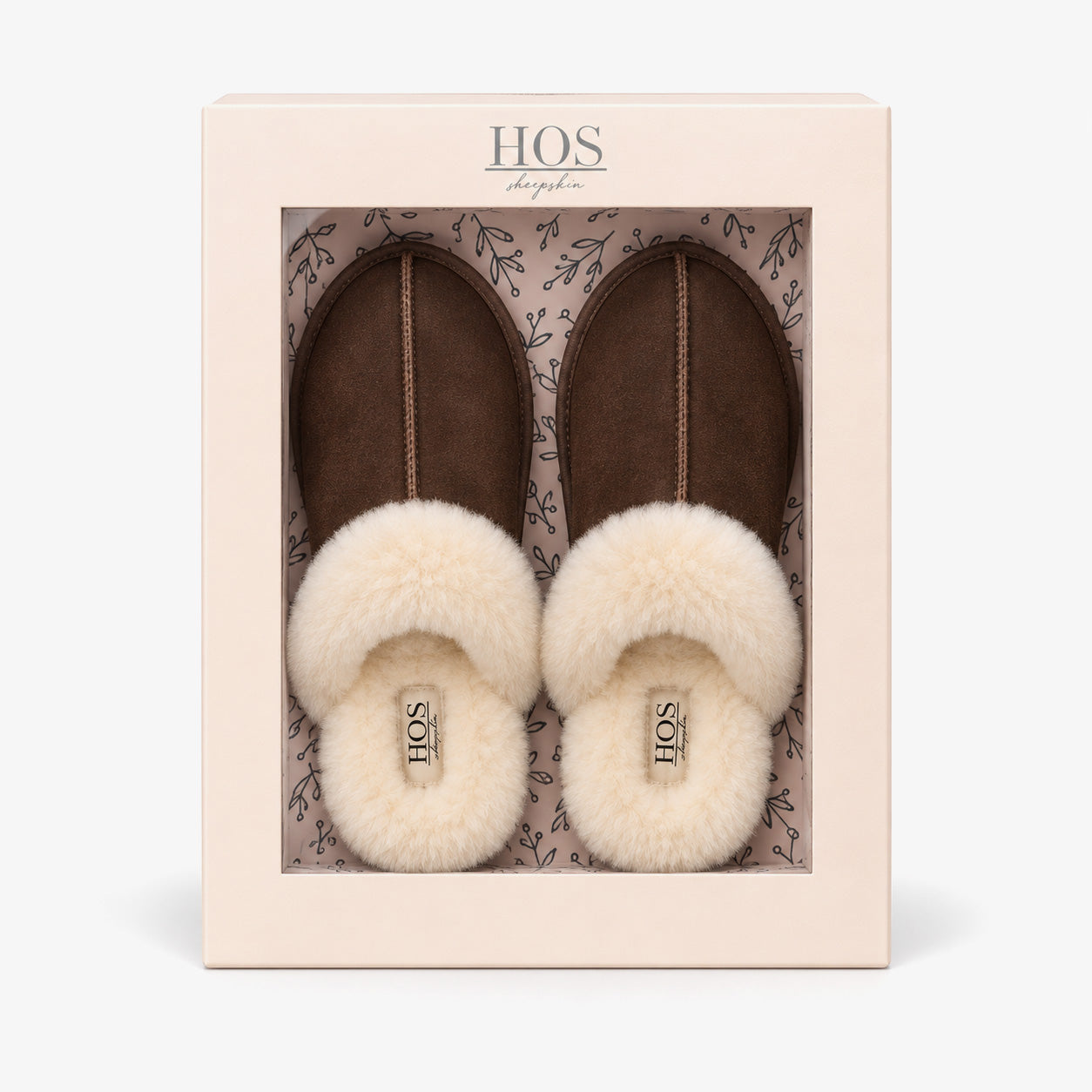HOS Sheepskin AYLA Womens Mules Espresso