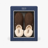 HOS Sheepskin EDWIN Mens Mules Espresso