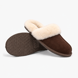 HOS Sheepskin AYLA Womens Mules Espresso