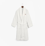 GANT ARCHIVE SHIELD TERRY Bathrobe White