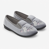 Jo & Joe CHERISH Womens Full Slippers Grey