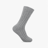 Totes Toasties CHUNKY THERMAL WOOL BLEND SLIPPER SOCKS (TWIN PACK) Mens Slipper Socks Grey / Green