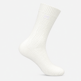 Totes Toasties SUPERSOFT ANKLE SOCKS WITH EMBROIDERY Womens Crew Socks Burgundy / Cream / Grey