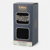 Totes Toasties SUPERSOFT TWIN PACK SLIPPER SOCKS Mens Slipper Socks Black / Grey