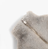 House of Slippers CLARA Faux Fur Hot Water Bottle Cover Grey