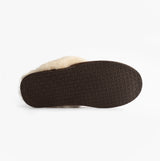 HOS Sheepskin AYLA Womens Real Sheepskin Mule Slippers Espresso