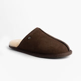 HOS Sheepskin EDWIN Mens Slippers Espresso