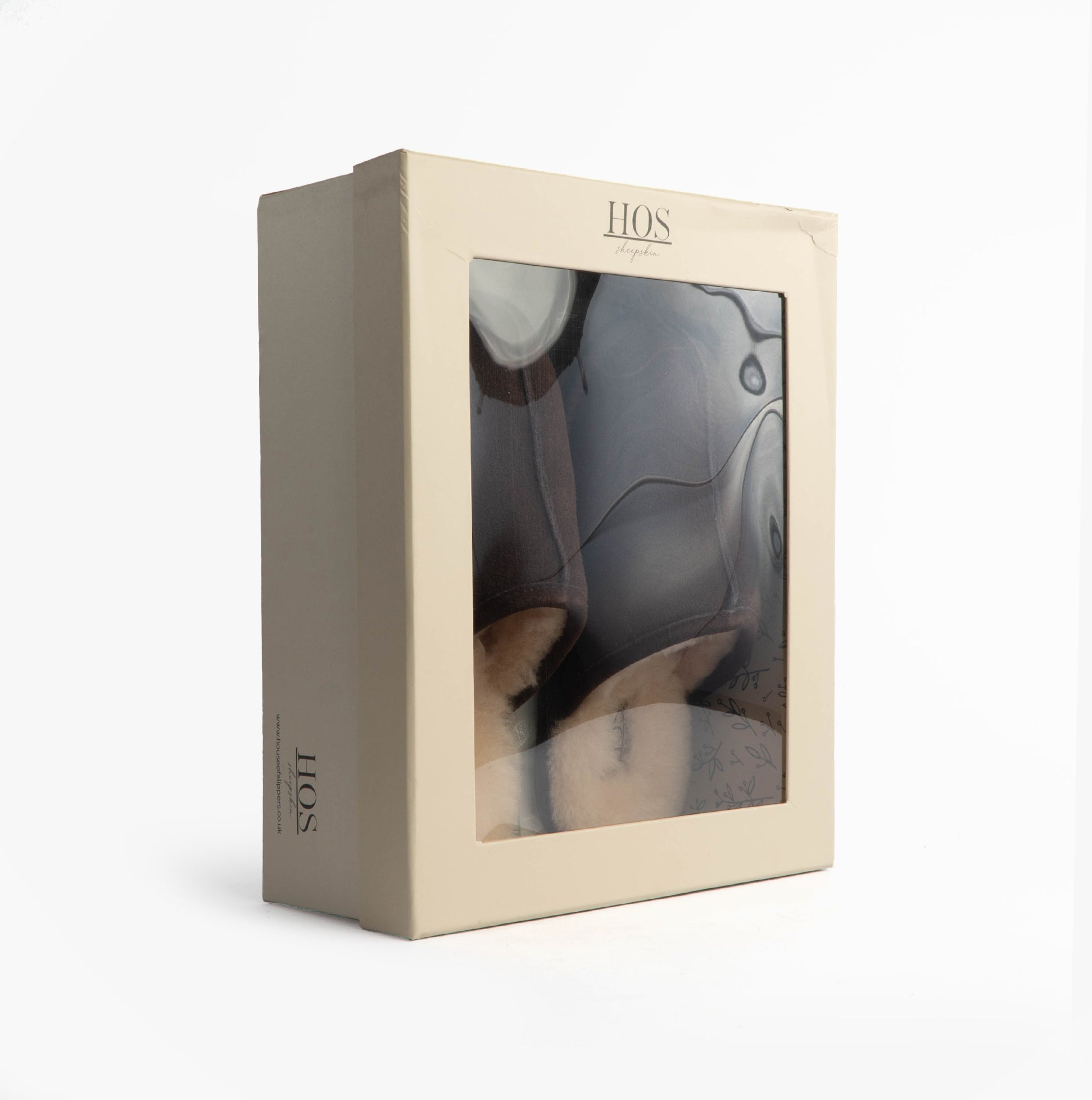 HOS Sheepskin EDWIN Mens Slippers Espresso