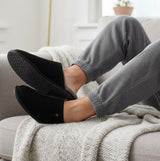 HOS Sheepskin EDWIN Mens Slippers Black