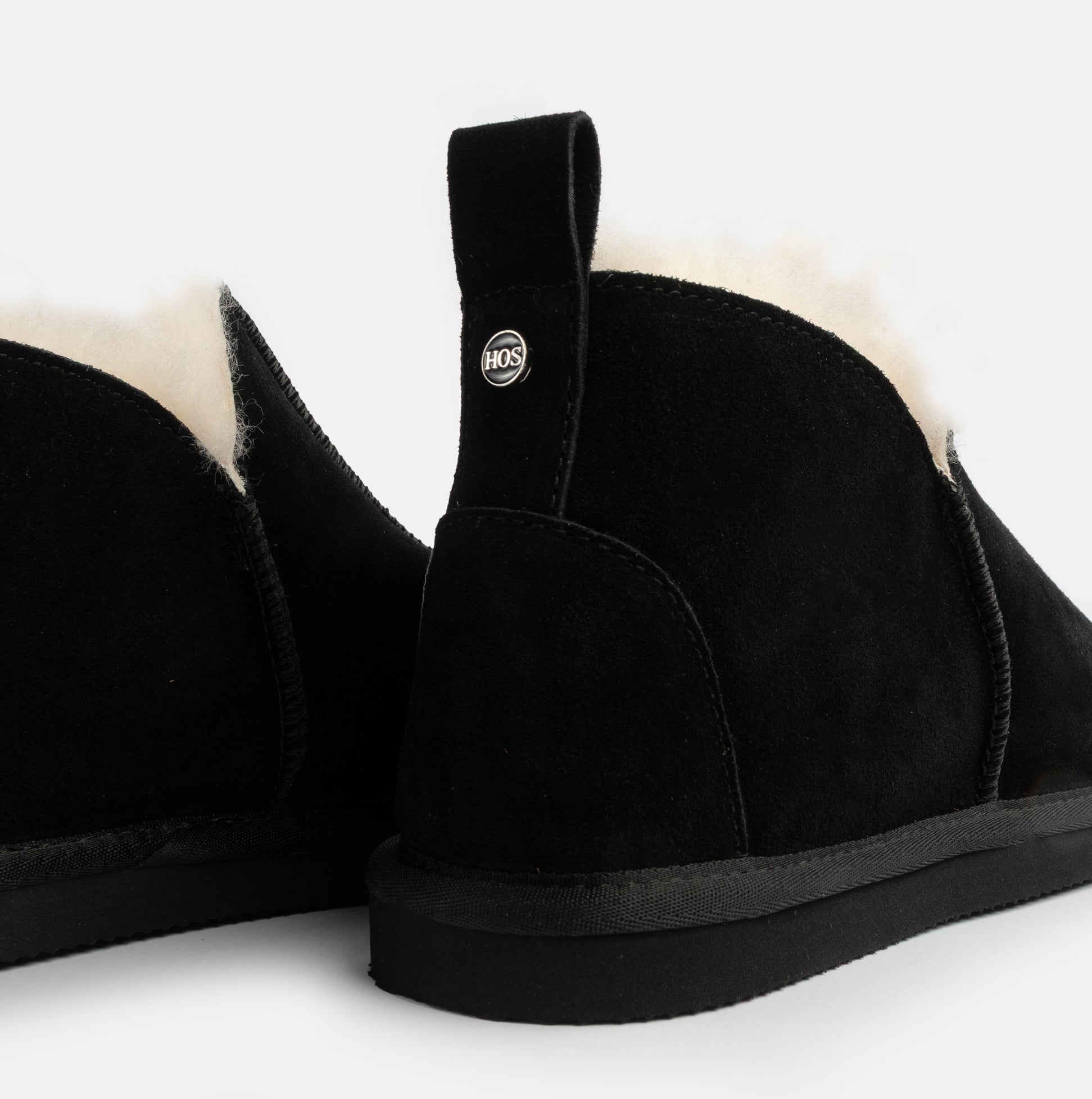 HOS Sheepskin TIA Womens Boot Slippers Black