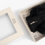 HOS Sheepskin IRIS Hot Water Bottle Cover Black