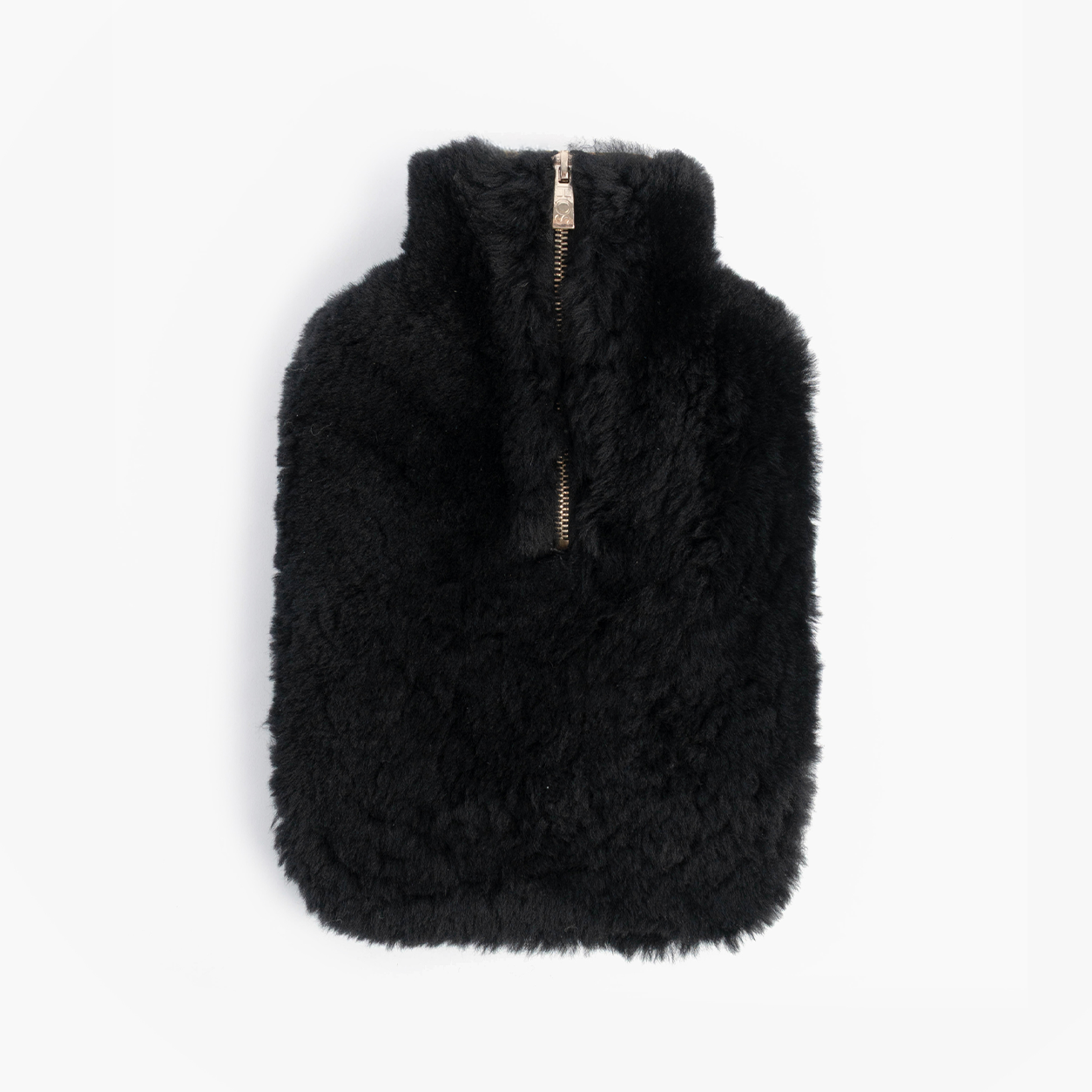 HOS Sheepskin IRIS Hot Water Bottle Cover Black