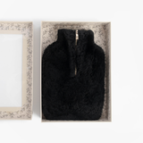 HOS Sheepskin IRIS Hot Water Bottle Cover Black
