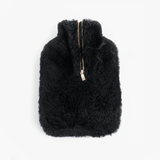 HOS Sheepskin IRIS Hot Water Bottle Cover Black