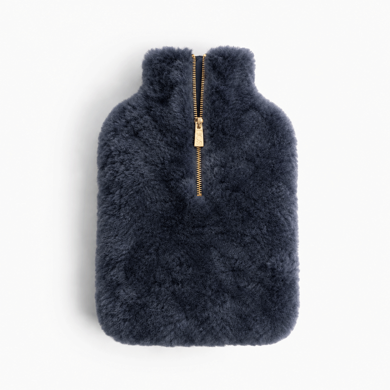 HOS Sheepskin IRIS Hot Water Bottle Cover Navy