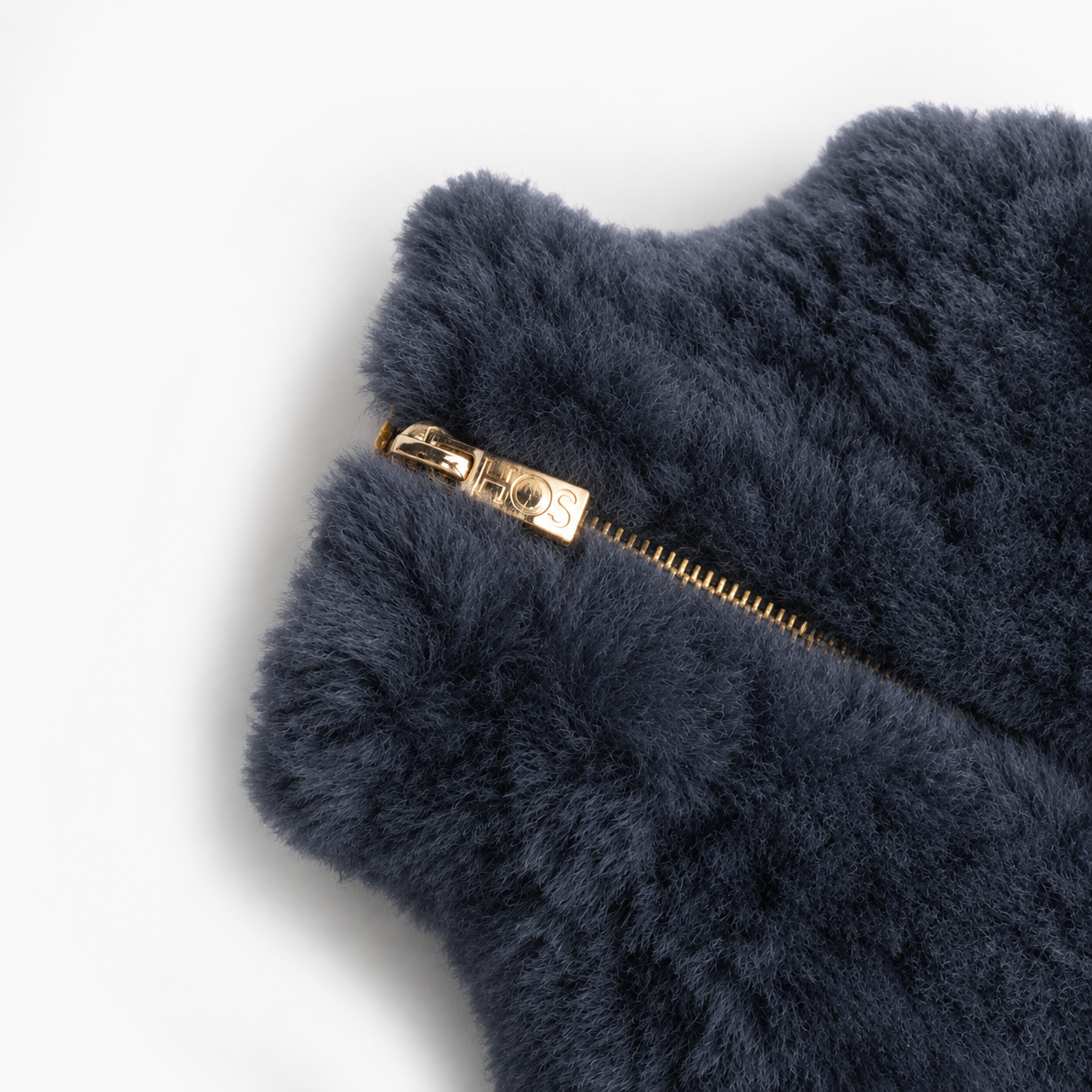 HOS Sheepskin IRIS Hot Water Bottle Cover Navy