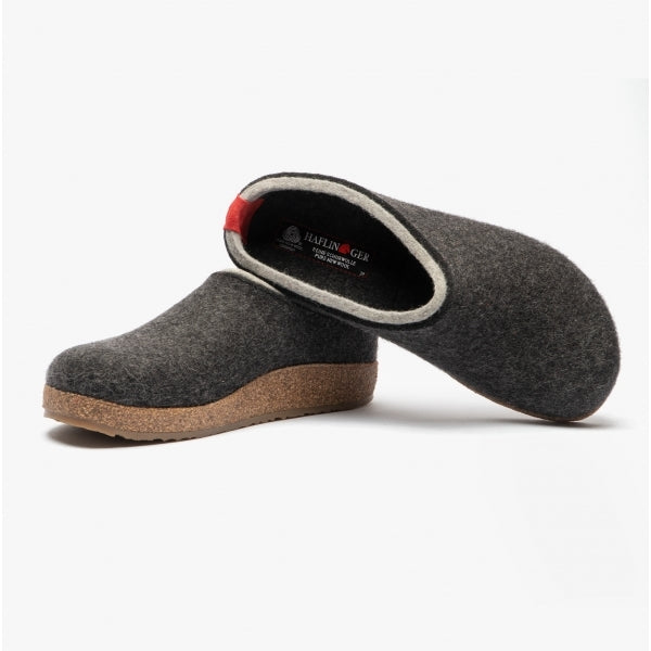 Haflinger KRIS Womens Slipper Mules Graphite