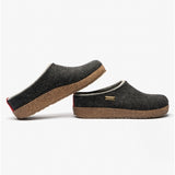 Haflinger KRIS Womens Slipper Mules Graphite