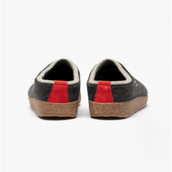 Haflinger KRIS Womens Slipper Mules Graphite