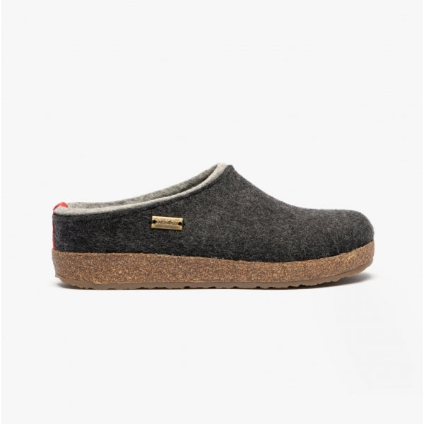 Haflinger KRIS Womens Slipper Mules Graphite