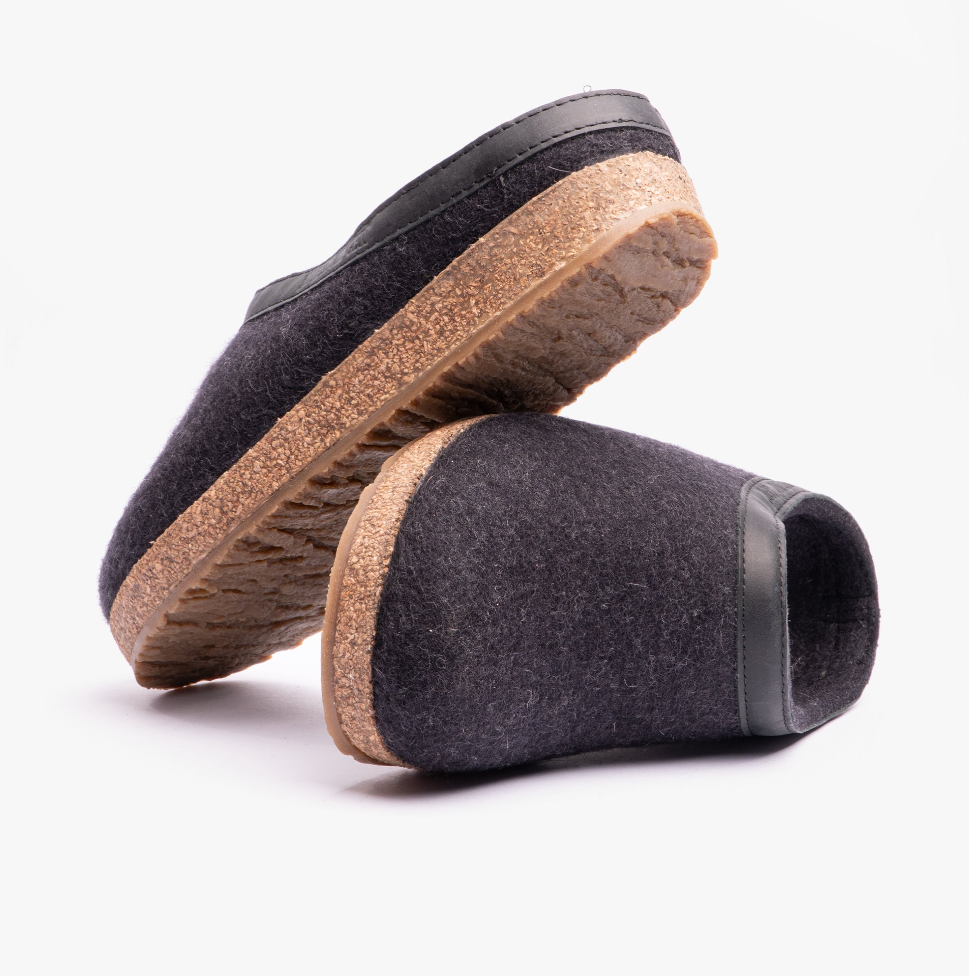 Haflinger TORBEN Womens Slipper Mules Graphite
