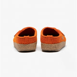 Haflinger KANON Womens Felt Wide Fit Mule Slippers Rust