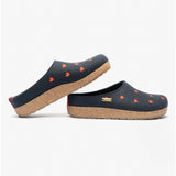 Haflinger CUORICINI Womens Mules Mittelblau