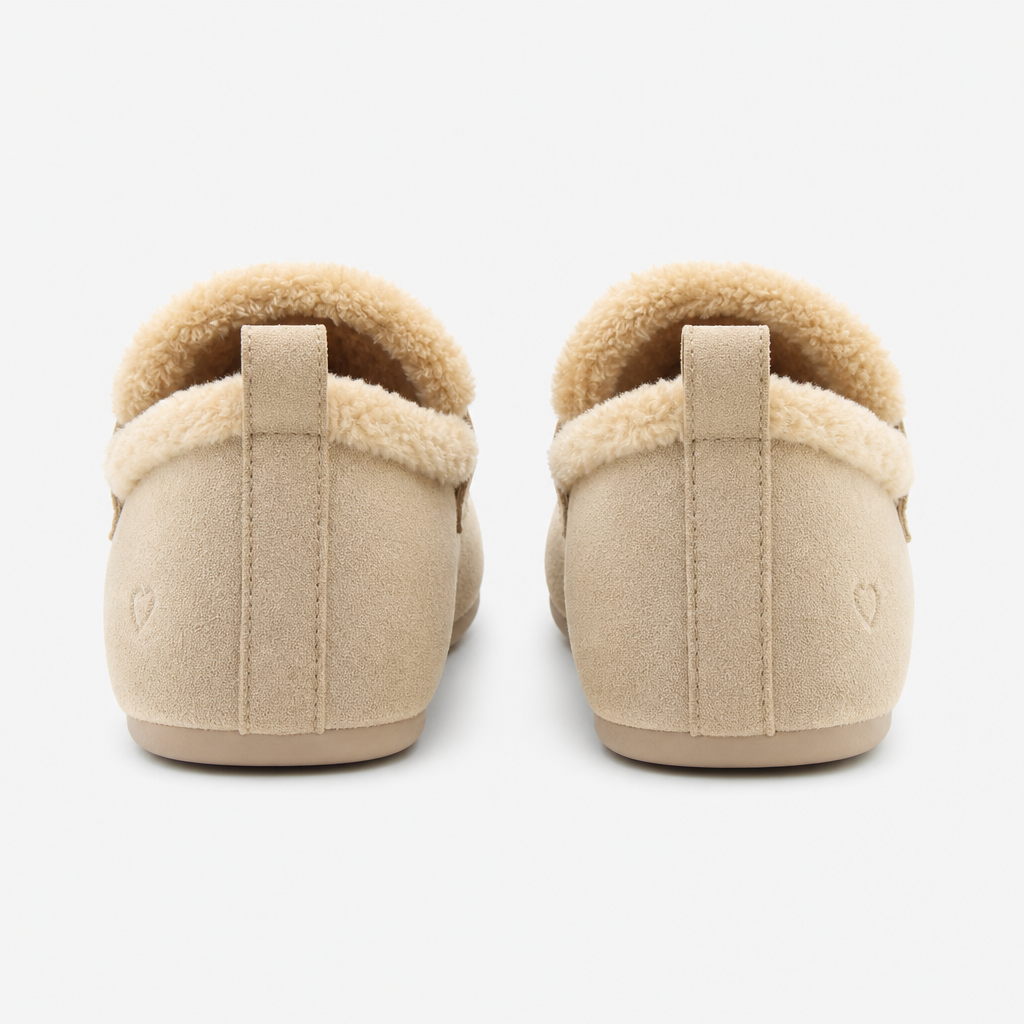 Heavenly Feet PEPPER Womens Full Slippers Beige