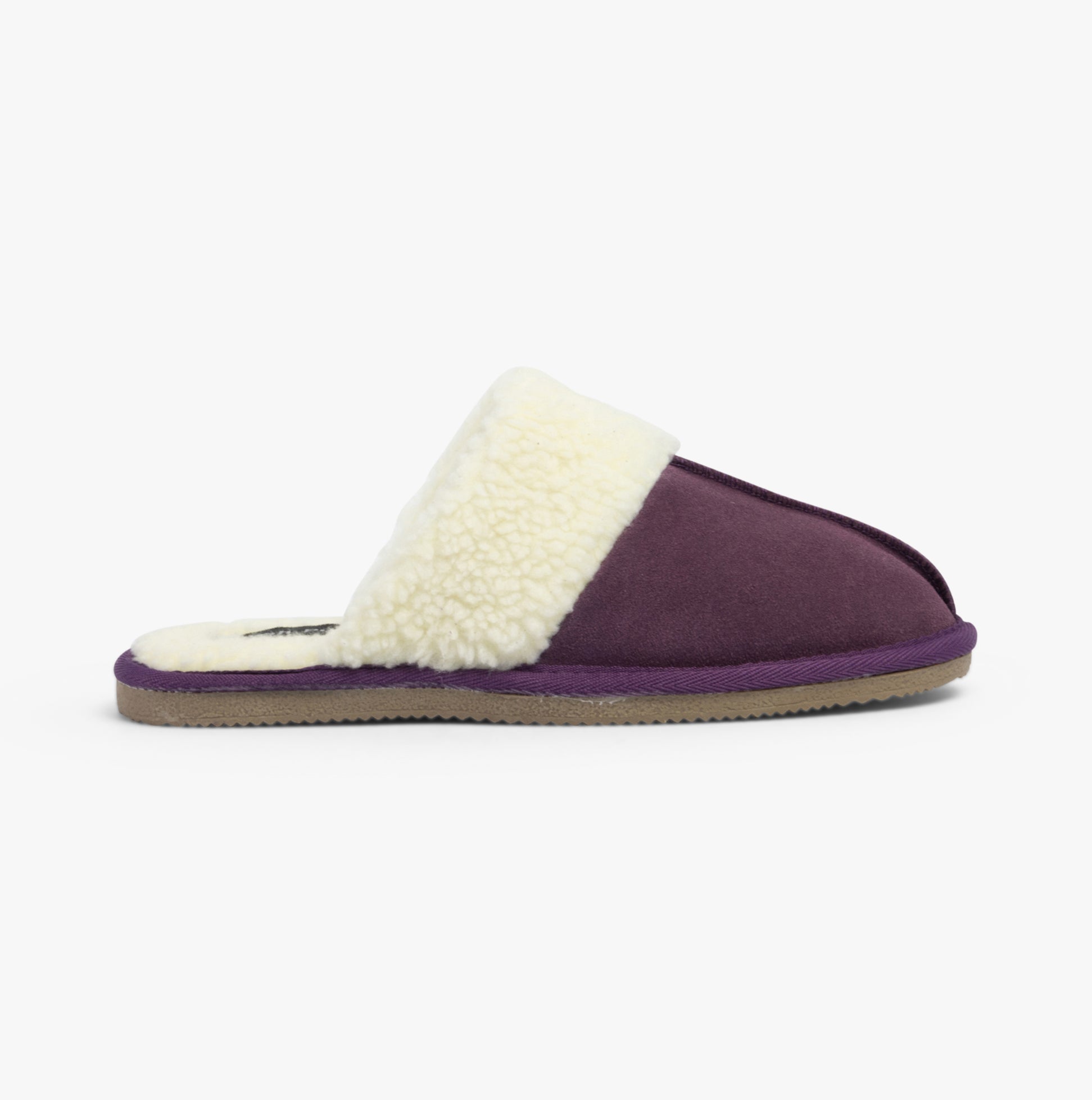Hush Puppies ARIANNA Womens Suede Mule Slippers Purple