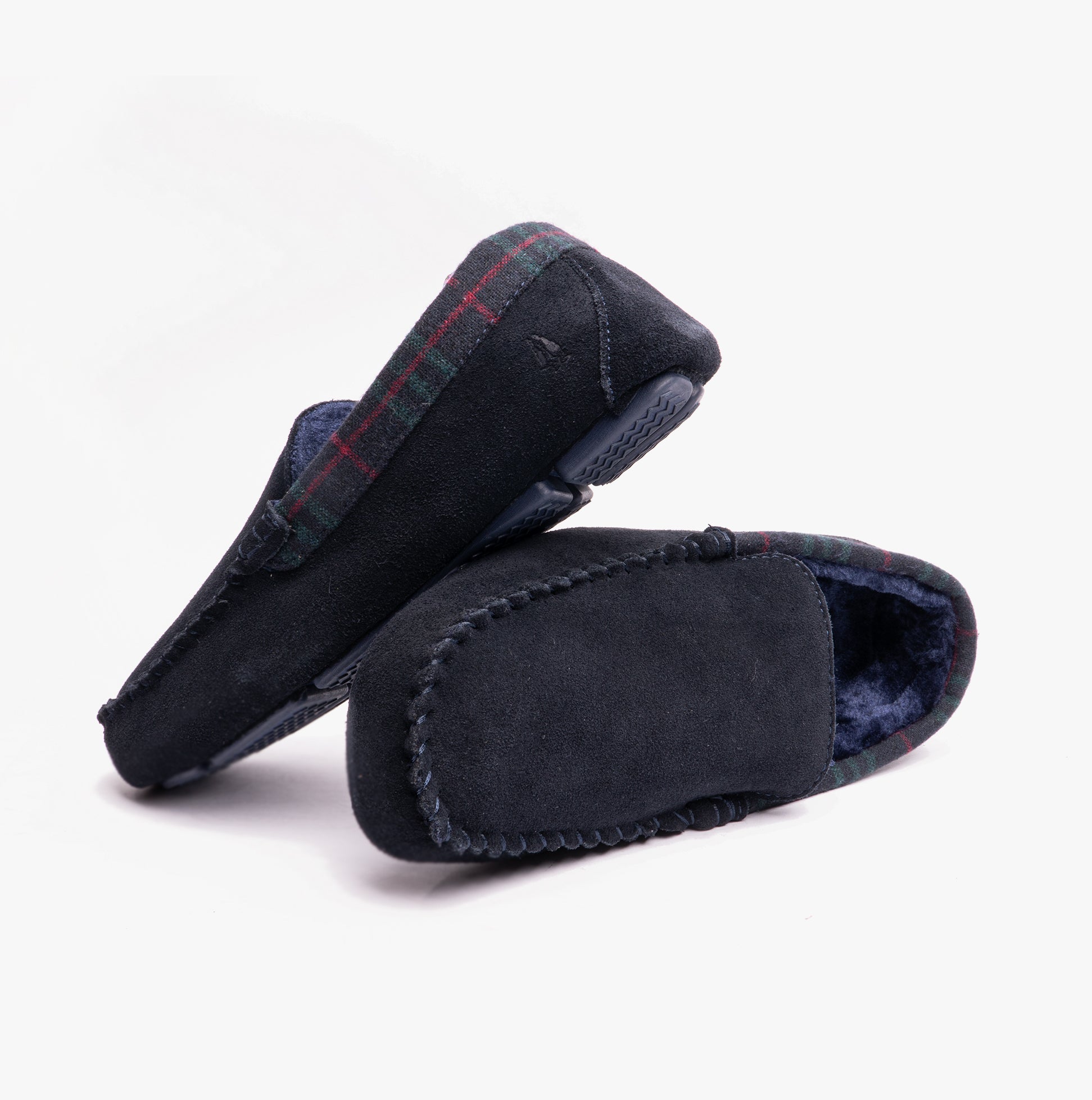 Hush Puppies ANDREAS Classic Mens Slippers Navy