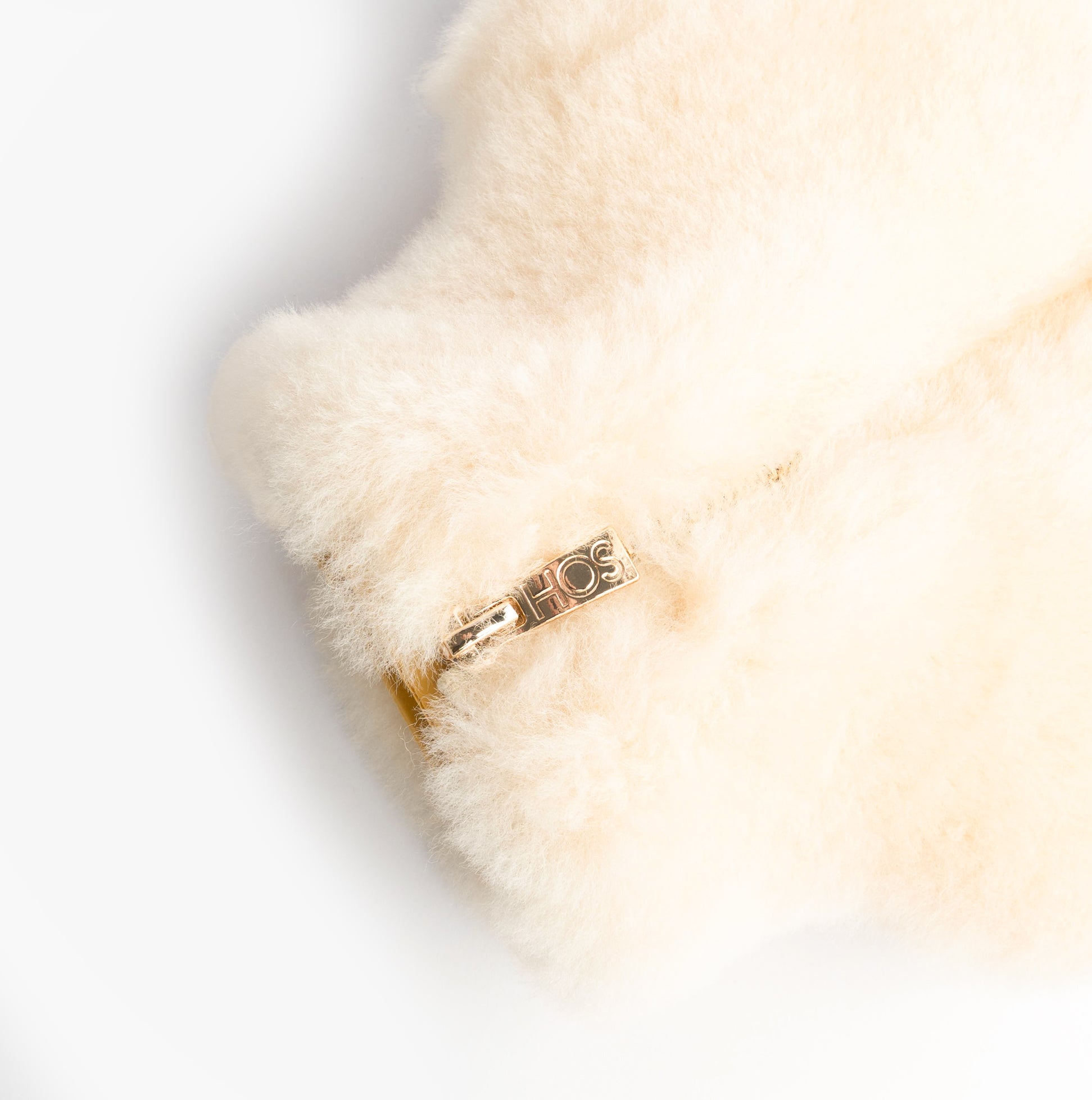 HOS Sheepskin IRIS Hot Water Bottle Cover Cream