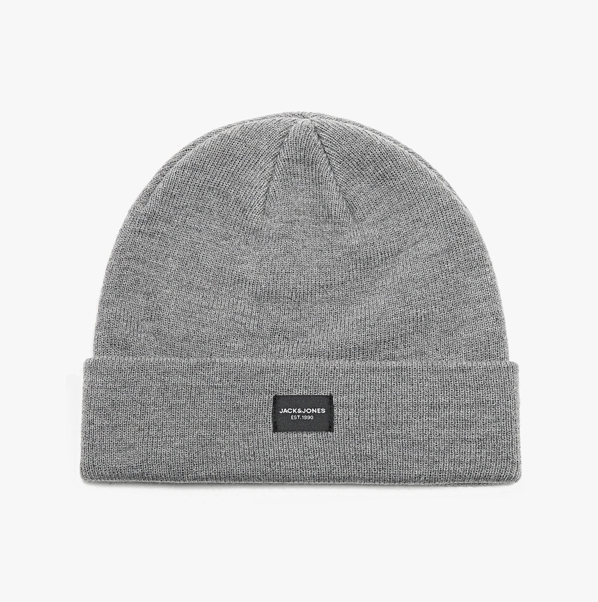 Jack & Jones DNA Mens Hat & Scarf Grey Melange