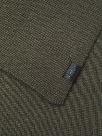 Jack & Jones JOLLY KNIT Mens Scarf & Beanie Giftset Sea Turtle detail view of scarf fabric texture