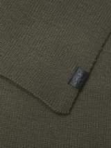Jack & Jones JOLLY KNIT Mens Scarf & Beanie Giftset Sea Turtle detail view of scarf fabric texture