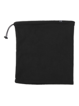 Jack & Jones TECH Mens Woven Snood Black front view showcasing its soft polyester material.