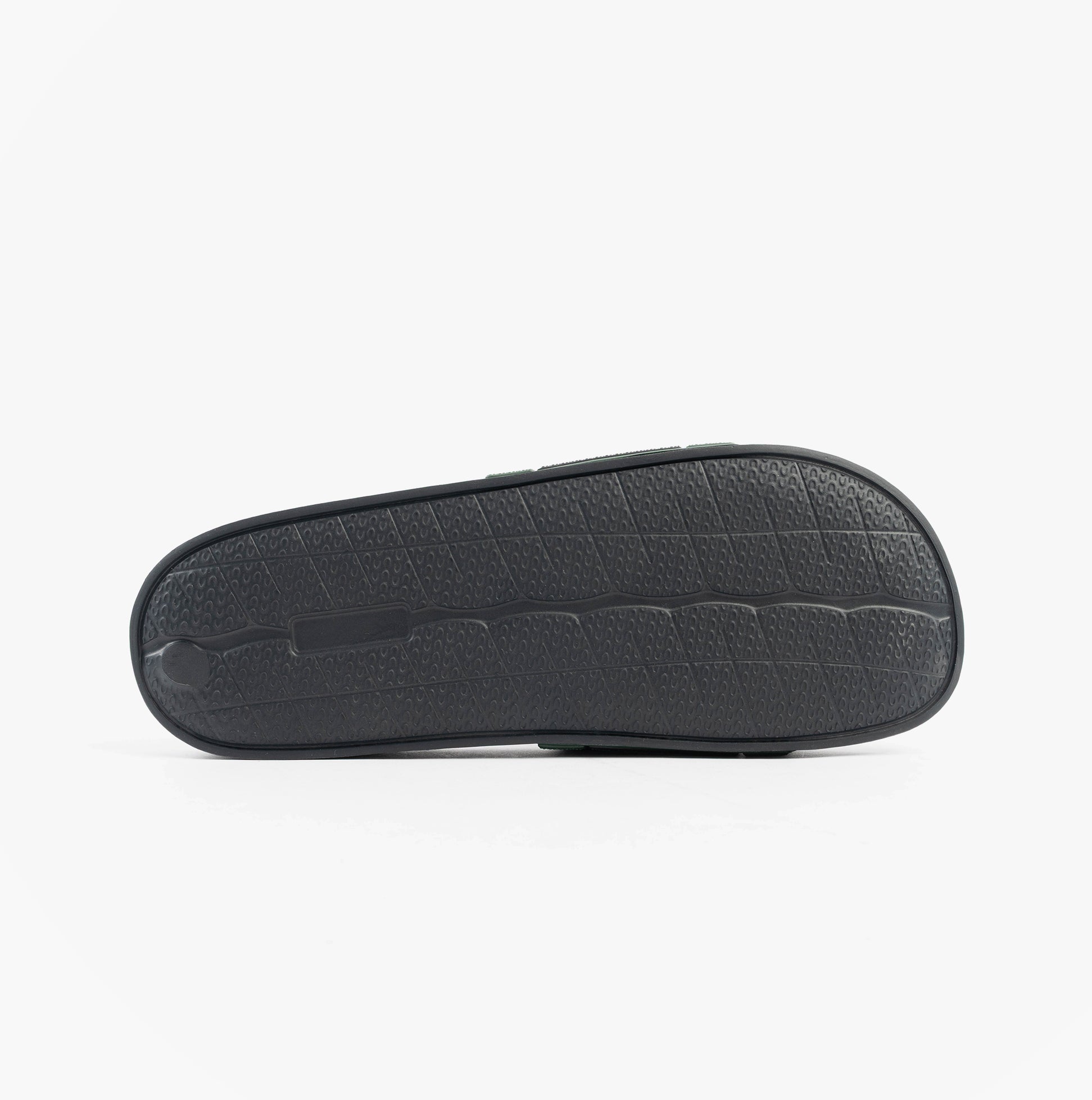 Jack & Jones JARRED Mens Sliders Anthracite underside view of the sole showcasing design and grip features.