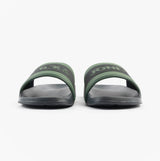 Jack & Jones JARRED Mens Sliders Anthracite front view showcasing the comfortable synthetic design and slip-on style.