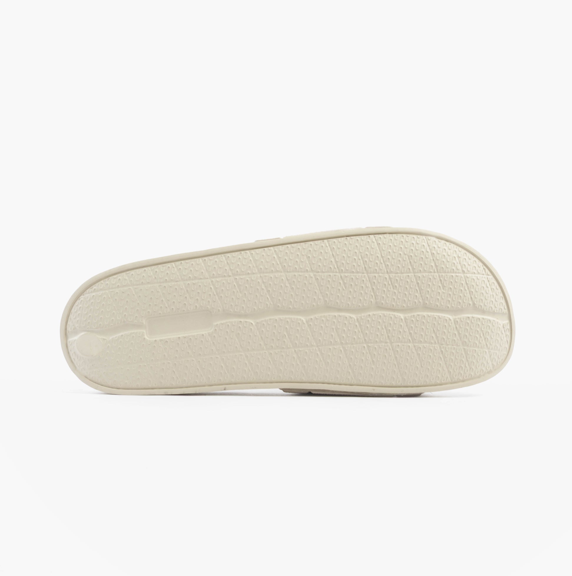 Jack & Jones JARRED Mens Sliders Moonbeam bottom view showing synthetic sole and textured design.