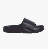 Jack & Jones STATUS Mens Sliders Asphalt side view showing slip-on design and lightweight EVA material.