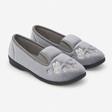 Jo & Joe CHERISH Womens Full Slippers Grey