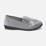 Jo & Joe CHERISH Womens Full Slippers Grey