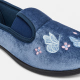 Jo & Joe CHERISH Womens Full Slippers Navy