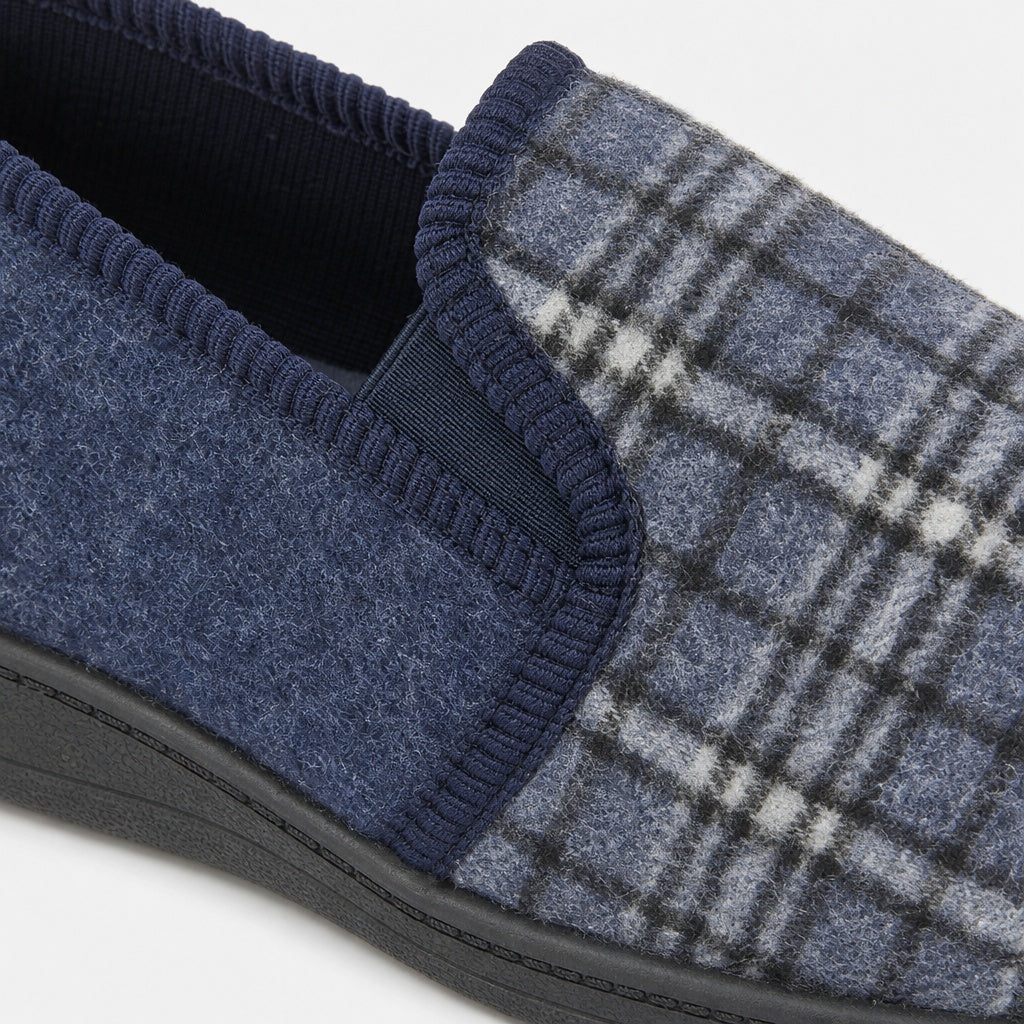 Jo & Joe EAMON Mens Full Slippers Navy